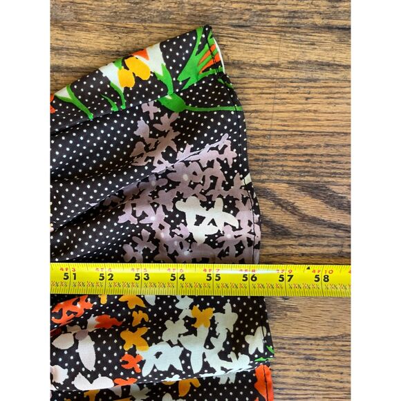 Vintage George Arthur of California Brown Floral Maxi Dress  Women's Size Medium - Picture 6 of 9